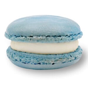 Hellblaues Vanille Macaron